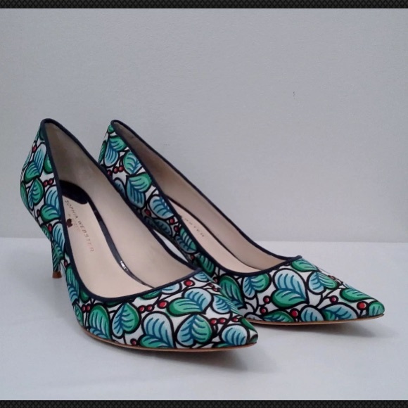 J.Crew Sophia Webster Printed Twill Pumps, US 5H - Picture 1 of 5